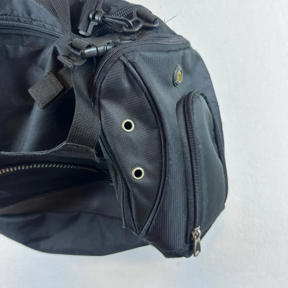 In-N-Out Burger Black Gym Duffel Bag W/ Multiple Zippered Pockets & Adjustable S
